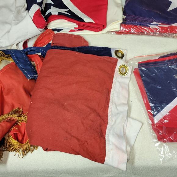 Vintage Lot of Civil War Flags Reproduction Union Confederacy - Picture 7 of 12
